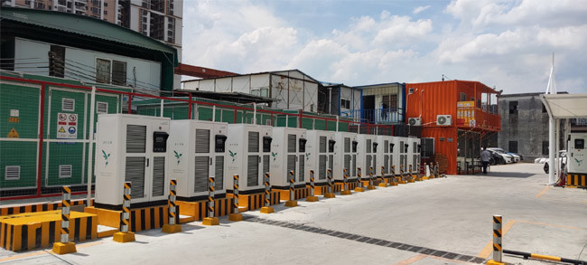Laatste bedrijfscasus over 10 reeksen Snelle het Laden van 360KW gelijkstroom Posten in Guangzhou